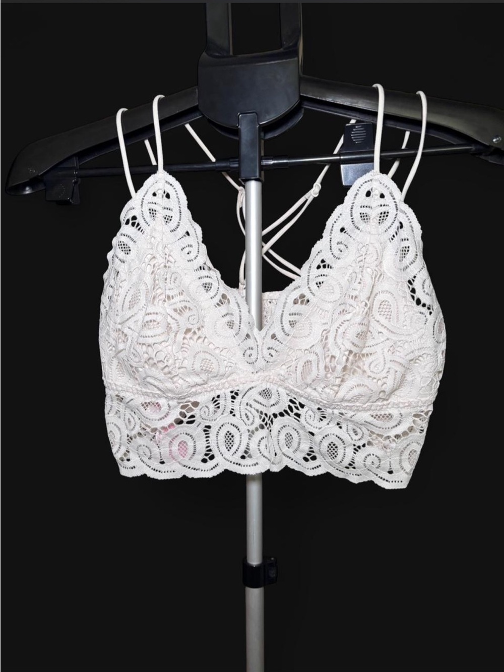 PINK Victoria's Secret White Lace Bralette